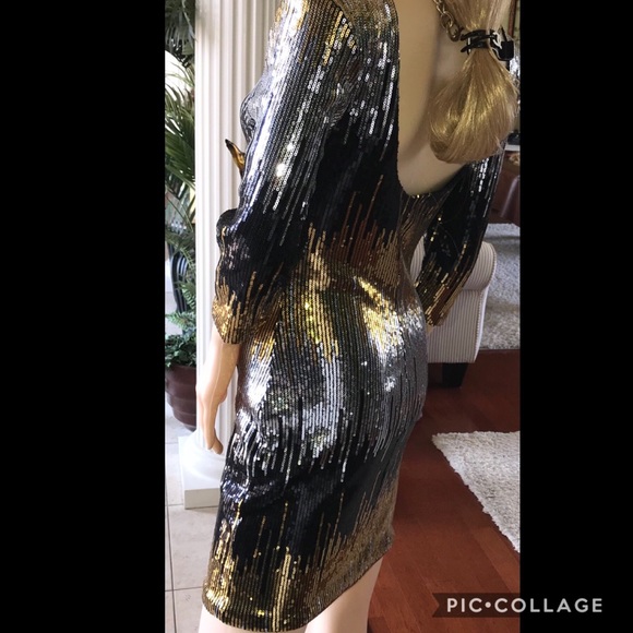 Sequined Bodycon Mini - Picture 3 of 8